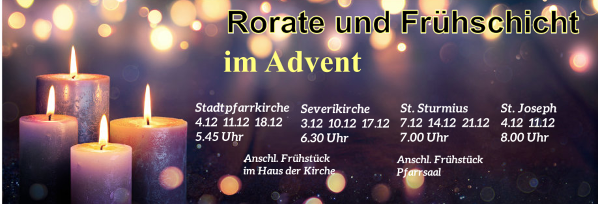 Rorate und Frühschicht im Advent